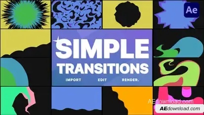 Simple Transitions | After Effects Elements template preview