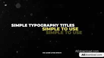 Simple Typography Titles Elements template preview