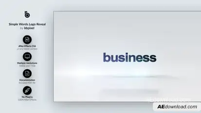 Simple Words Logo Reveal - 3 in 1 Logo Stings template preview
