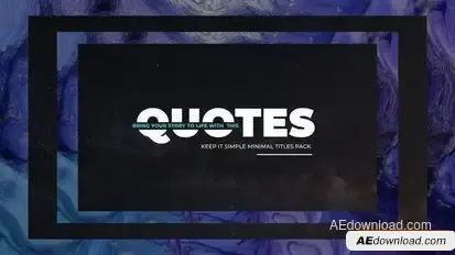 Videohive Simply Quotes Titles template preview