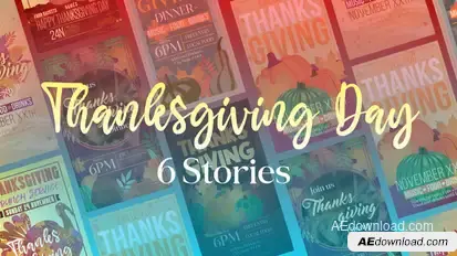 Six Thanksgiving Stories Openers template preview