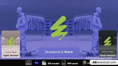 Skateboard Store Promo Openers template preview