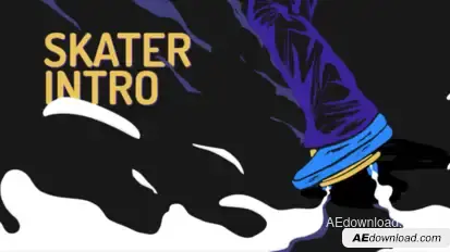 Skater Intro Logo Stings template preview
