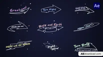 Sketch Arrow Titles [After Effects] Titles template preview