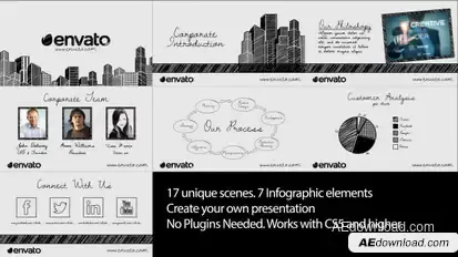 Sketch Corporate Video Pack Openers template preview