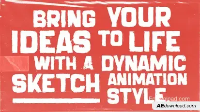 Sketch Effect Hand-Drawn Style Elements template preview