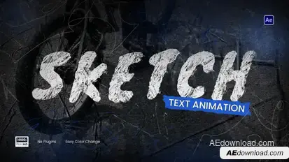 Sketch Grunge Text Animations Titles template preview