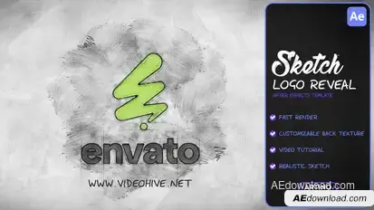 Sketch Logo Reveal Logo Stings template preview