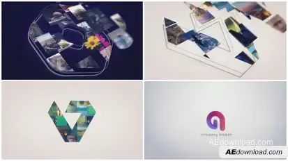 Sketch Mosaic Logo Reveal Logo Stings template preview