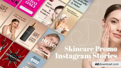 Skincare Promo Instagram Stories Product Promo template preview