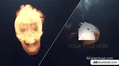 Skull Logo Reveal Logo Stings template preview