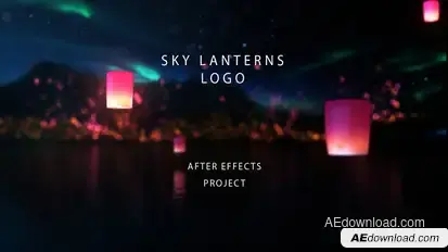 Sky Lanterns Logo Logo Stings template preview