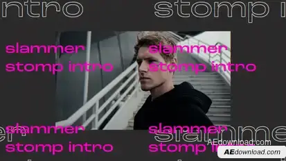 Slammer - Typographic Stomp Intro Openers template preview