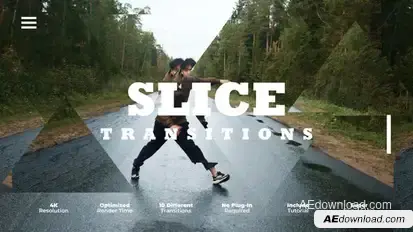 Slice Transitions Elements template preview