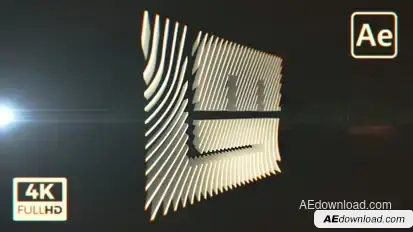 Sliced Logo Opener Logo Stings template preview