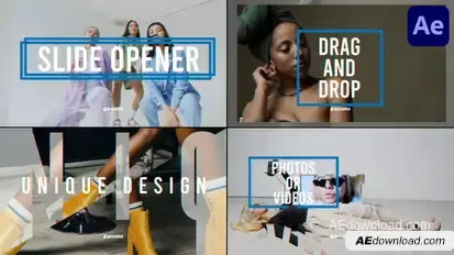 Slide Opener for After Effects Openers template preview