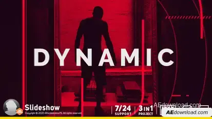 The Dynamic Slideshow Video Displays template preview