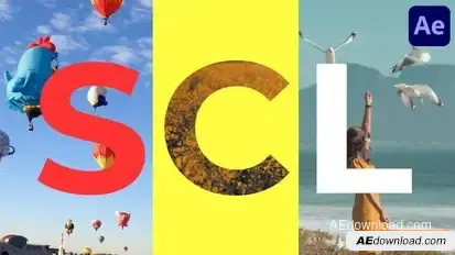 Videohive Slideshow Character Letters for After Effects Openers template preview