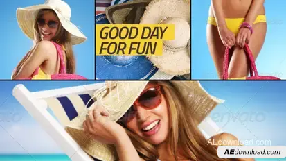 Slideshow clean colors Video Displays template preview