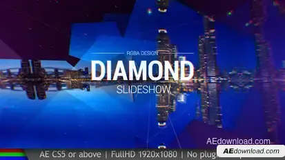Slideshow Diamond Titles template preview