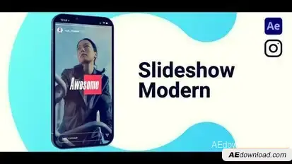 Slideshow Modern Vertical Openers template preview