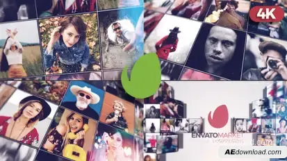 Slideshow Opener Video Displays template preview