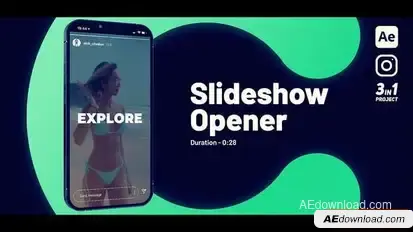 Slideshow Opener Vertical Openers template preview