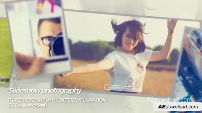 Slideshow photography Video Displays template preview
