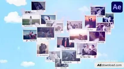 Videohive Slideshow Valentines Day for After Effects Openers template preview