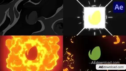 Slow Motion Explosion Logo Opener for After Effects Logo Stings template preview