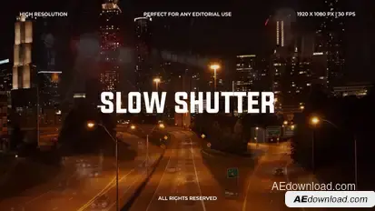 Slow Shutter Transitions Elements template preview