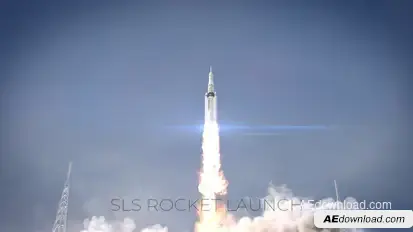 SLS Rocket Launch Elements template preview