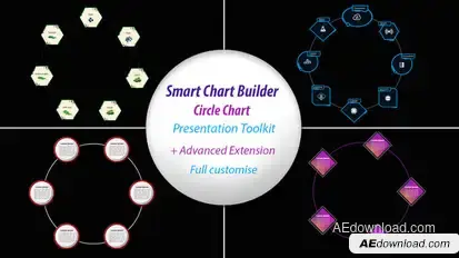 Smart circular chart builder | Presentation toolkit Infographics template preview