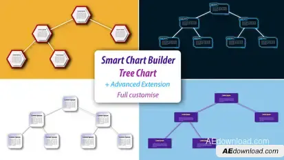 Smart hierarchical chart builder | Presentation toolkit Infographics template preview