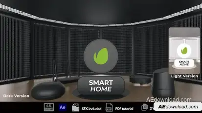 Smart Home Intro Logo Stings template preview