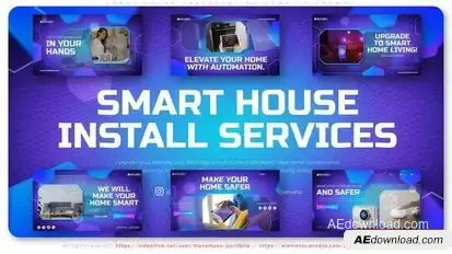 Smart House Installation Service Promo Openers template preview