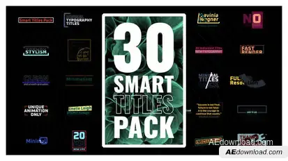 Smart Titles Pack Titles template preview