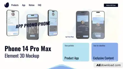 Smartphone 3D Presentation Product Promo template preview