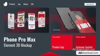 Smartphone 3D Promo Product Promo template preview