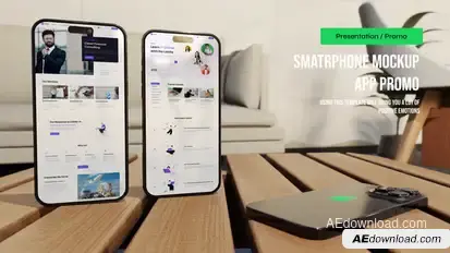 Smartphone Mockup App Promo Product Promo template preview