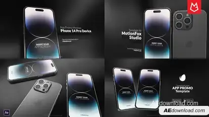 Smartphone Mockup | App Promo | i14 Pro Max Product Promo template preview