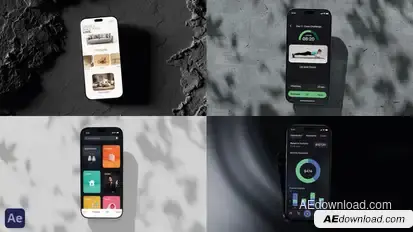 Smartphone Screen Dynamic Mobile App or Website Promo | Set of 5 Themes Product Promo template preview