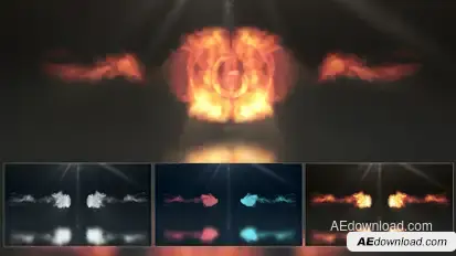 Smoke & Fire Logo Reveal Logo Stings template preview