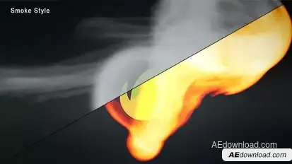 Smoke And Fire Logo Reveal Logo Stings template preview