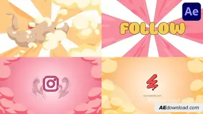 Smoke Anime Clouds Logo | After Effects Logo Stings template preview