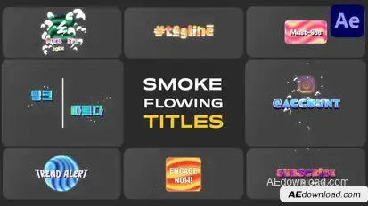Smoke Flowing Titles | After Effects Titles template preview