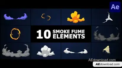 Smoke Fume Elements for After Effects Elements template preview