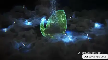 Smoke Lighting Logo Reveal Logo Stings template preview