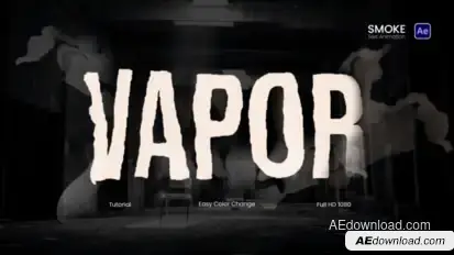 Smoke Text Animations Titles template preview
