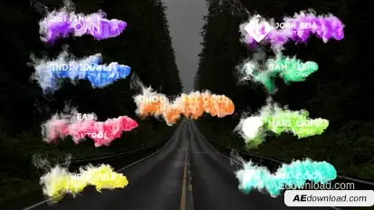 Smoke Titles Titles template preview